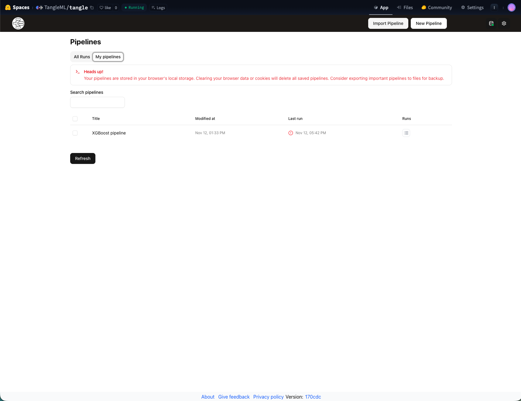 Main Hugging Face Interface